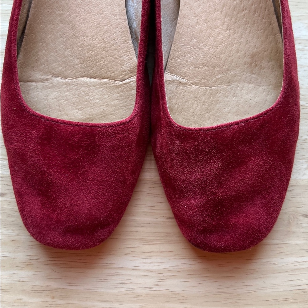 Madewell Greta Mary Jane Ballet Flat in Ruby Port size 7 - Picture 4 of 7